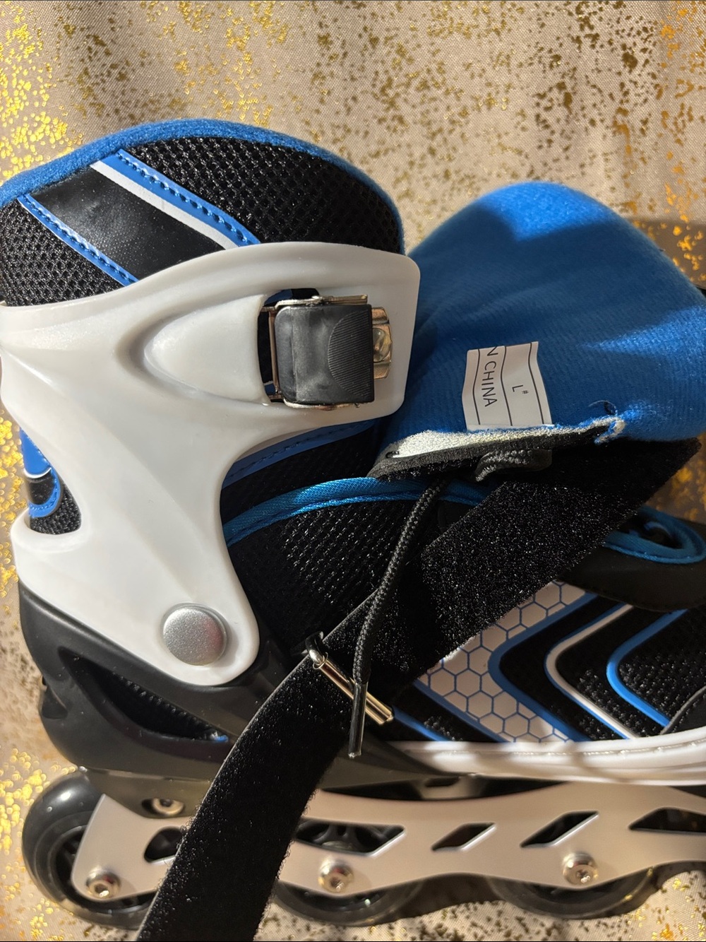 Youth Adjustable Inline Skates in Black and Blue - Picture 4 of 4